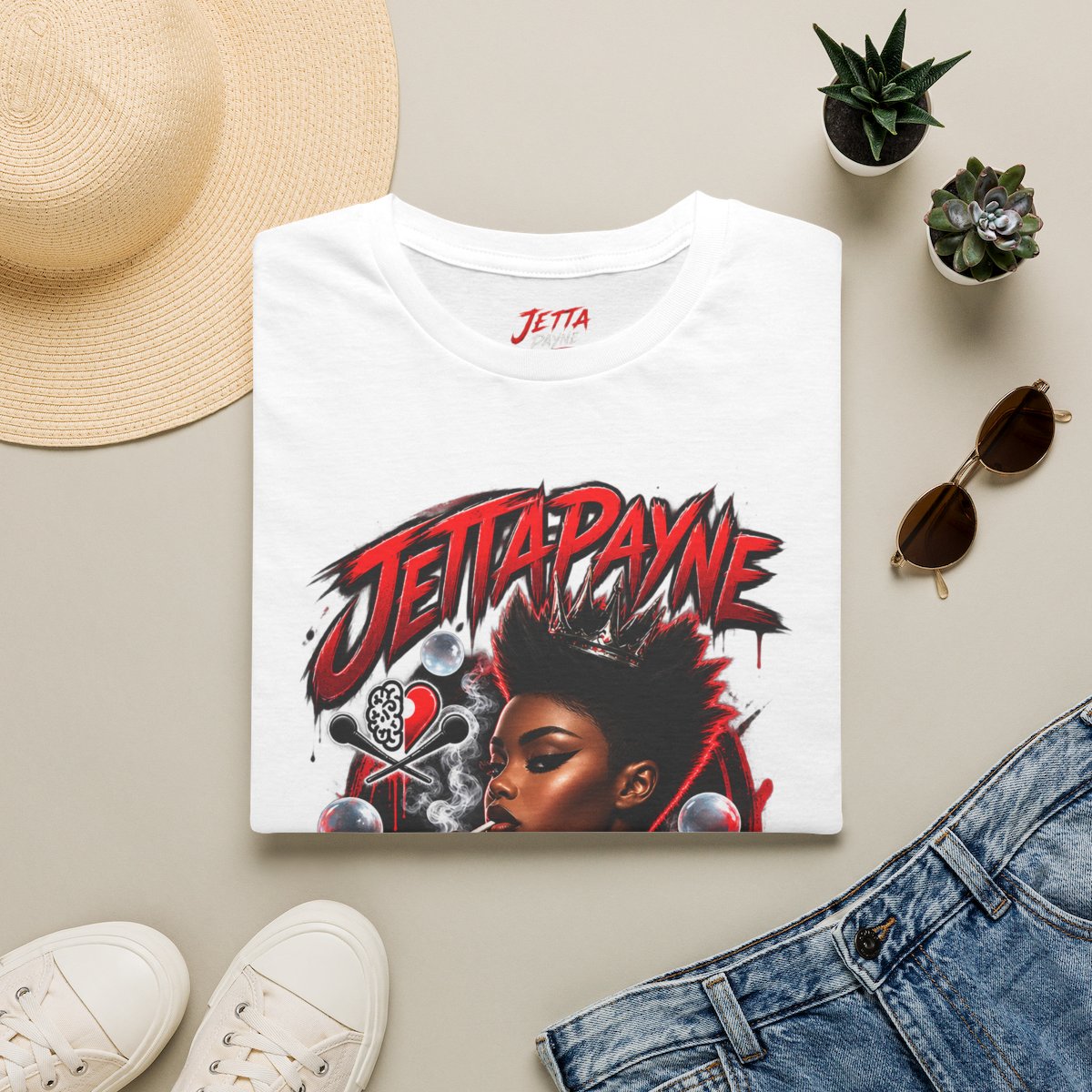 Built Different White T-Shirt - White / 5XL image 1